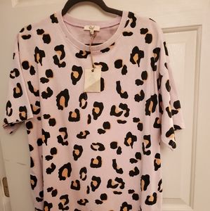 EASEL BRAND SMALL NWT TUNIC/DRESS LEOPARD